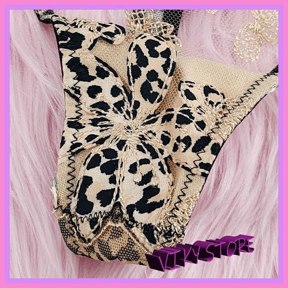 Victoria's Secret Very Sexy Animal Print Floral Tanga: Wild Elegance in Large! - Picture 3 of 8